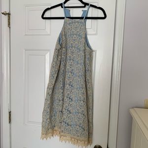 Blue lace alter’d state dress